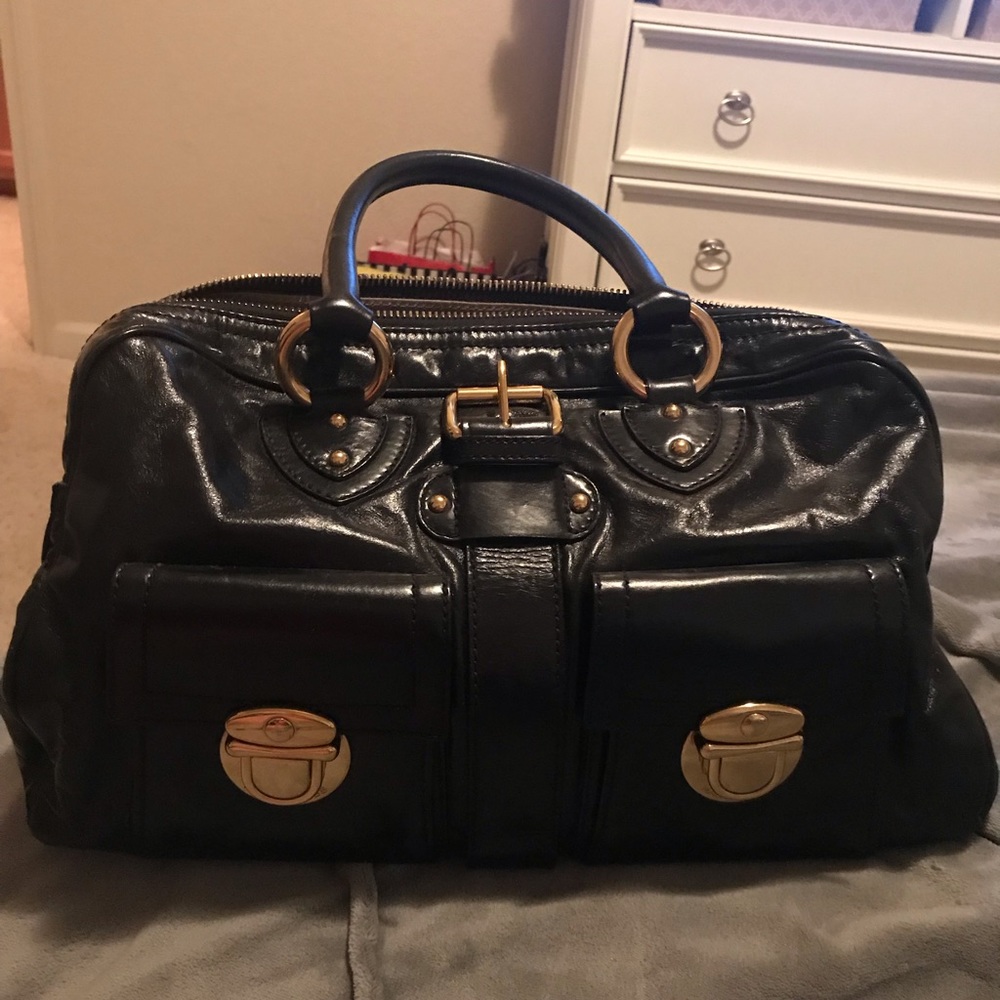 Marc Jacobs Venetia Black Leather satchel vintage
